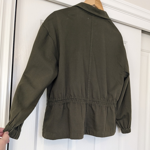 MADEWELL Highbury Military like style Balloon sleeve Button Casual Jacket Small - Picture 7 of 13